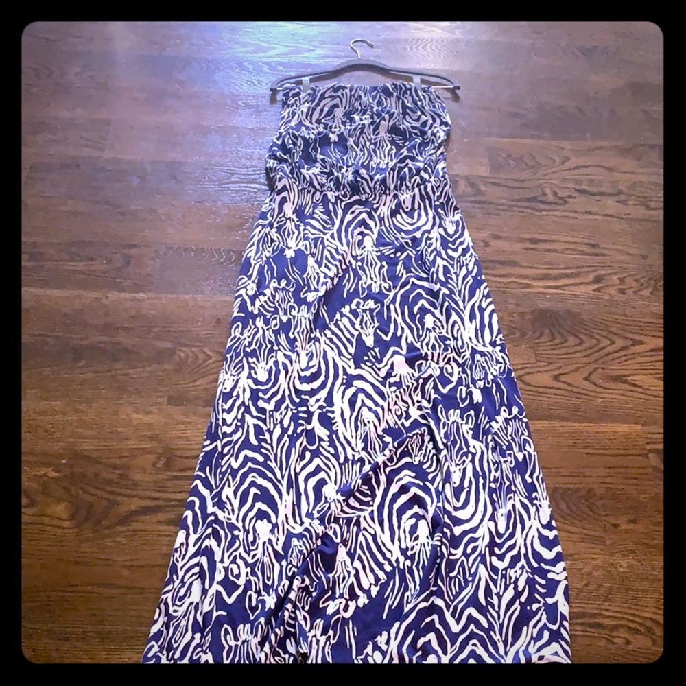 Lilly Pulitzer Strapless Maxi Dress